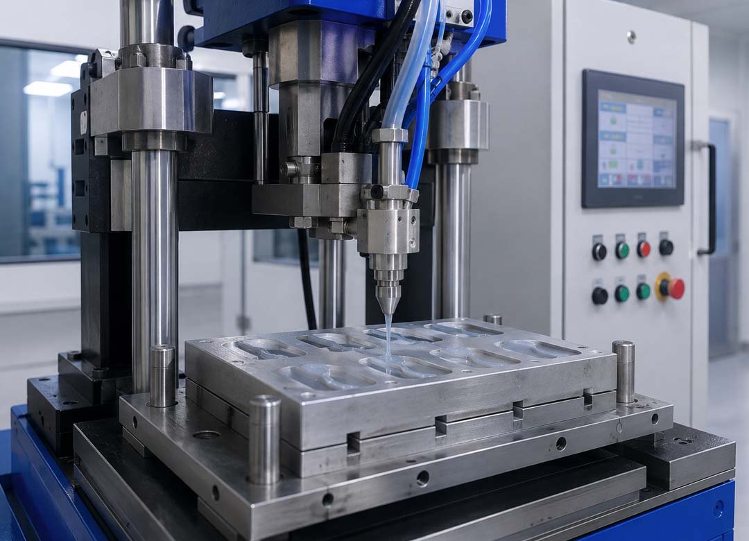 LSR injection molding process in cleanroom environment